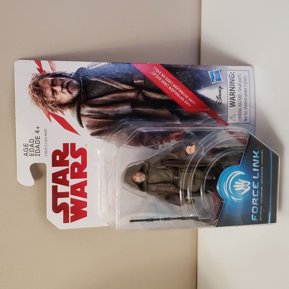 Star Wars Luke Skywalker Jedi Exile Force Link Action Figure Hasbro New